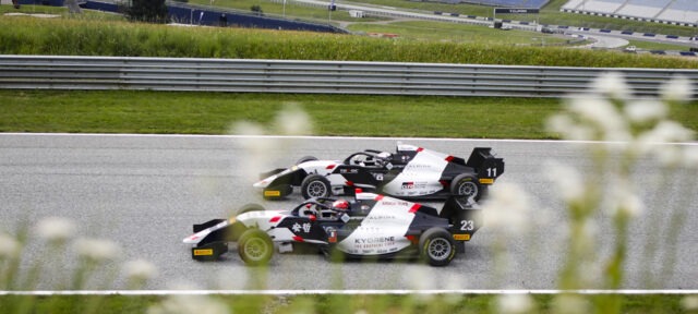 Enzo deligny jin nakamura r-ace gp red bull ring podium second third 2025 season motorsport racing formula regional