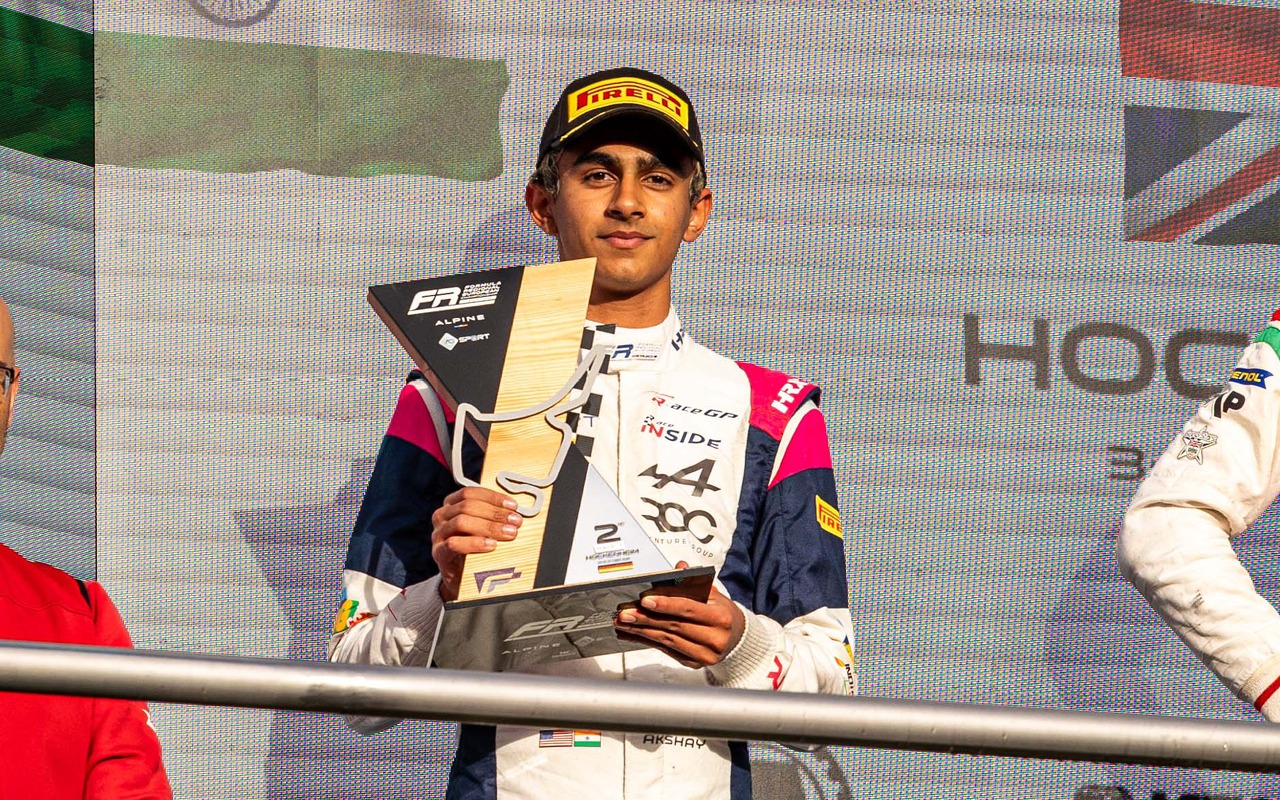 akshay bohra r-ace gp podium hockenheim freca 2025