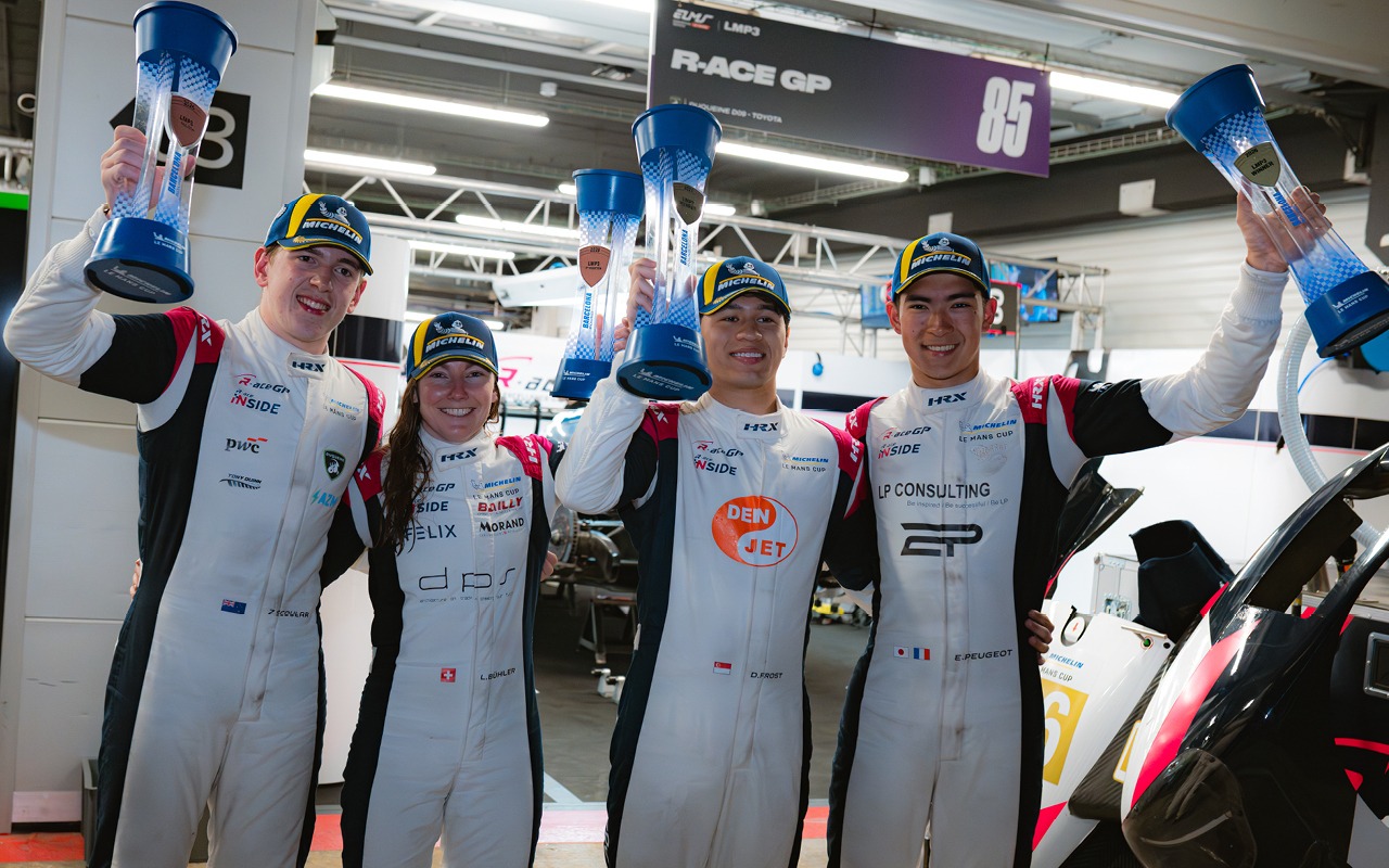 r-ace gp michelin le mans cup enzo peugeot danial frost barcelone zack scoular danial frost