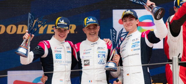 r-ace gp podium elms barcelone pierre-alexandre provost fabien michal hugo schwarze