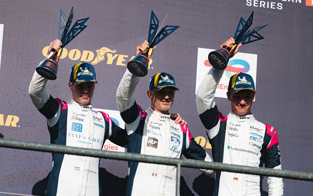 r-ace gp elms spa podium hugo schwarze pierre-alexandre provost fabien michal 2