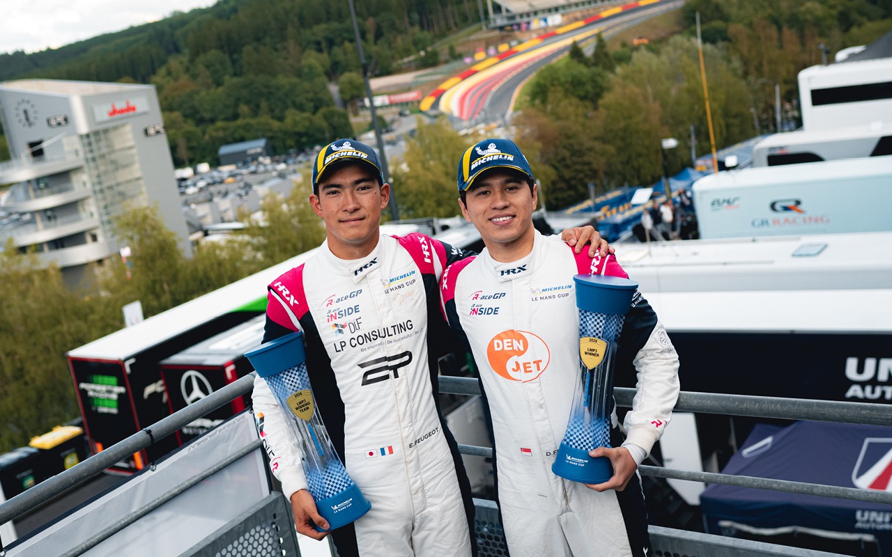 r-ace gp michelin le mans cup win spa enzo peugeot danial frost
