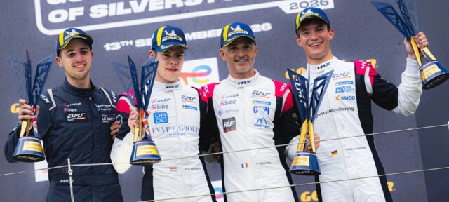 european le mans series elms win r-ace gp hugo schwarze fabien michal pierre-alexandre provost victory